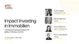 Impact Investing in Immobilien: Vorstellung Practical Guidance #1 IMPACT IN REAL ESTATE