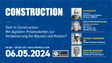 Tech in Construction: Mit digitalen Prozessketten zur Verbesserung von Bauzeit und Kosten?