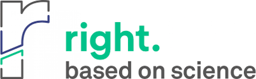 Logo von right. based on science