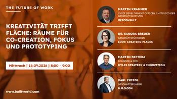 Kreativität trifft Fläche: Räume für Co-Creation, Fokus und Prototyping