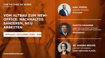 Vom Altbau zum New-Office: Nachhaltig sanieren, neu arbeiten