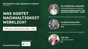 Was kostet Nachhaltigkeit wirklich? Der Vergleichsrahmen für nachhaltige Gebäude