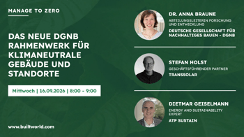 Das neue DGNB Rahmenwerk für klimaneutrale Gebäude und Standorte