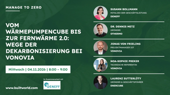 Vom Wärmepumpencube bis zur Fernwärme 2.0: Wege der Dekarbonisierung bei Vonovia