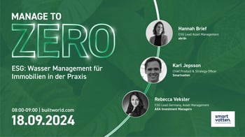 ESG: Wasser Management für Immobilien in der Praxis