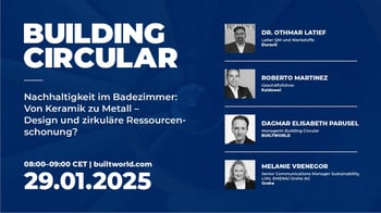 Nachhaltige Badezimmer - von Keramik zu Metall:  Design und zirkuläre Ressourcenschonung?