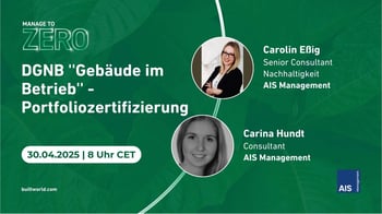DGNB ''Gebäude im Betrieb'' - Portfoliozertifizierung