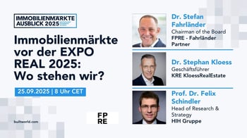 Immobilienmärkte vor der Expo Real 2025