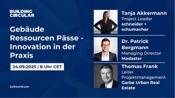 Gebäude Ressourcen Pässe  - Innovation in der Praxis