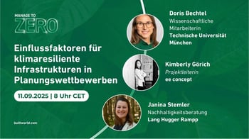 Einflussfaktoren für klimaresiliente Infrastrukturen in Planungswettbewerben