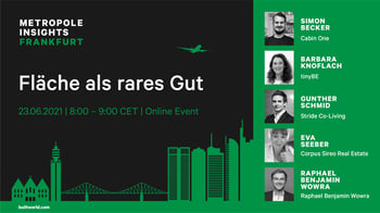 Metropole Insights Frankfurt: Fläche als rares Gut