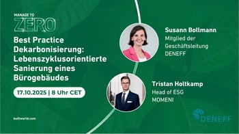 Best Practice Dekarbonisierung: Lebenszyklusorientierte Sanierung eines Bürogebäudes