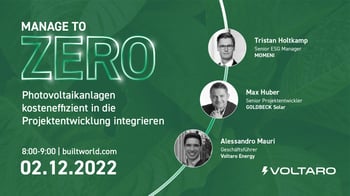 Photovoltaikanlagen kosteneffizient in die Projektentwicklung integrieren