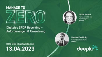 Digitales SFDR Reporting - Anforderungen & Umsetzung
