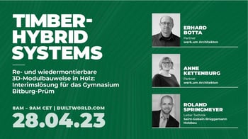 Re- und wiedermontierbare 3D Modulbauweise in Holz: Interimslösung für das Gymnasium Bitburg-Prüm