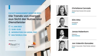 Facility Management Monitor 2023: Die Trends von morgen aus Sicht der Nutzer und Dienstleister