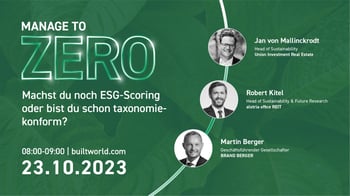 Machst du noch ESG-Scoring oder bist du schon taxonomiekonform?