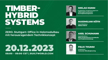 ZERO. Stuttgart: Office in Holzmodulbau mit herausragendem Technikkonzept