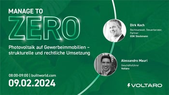 Photovoltaik auf Gewerbeimmobilien - strukturelle und rechtliche Umsetzung