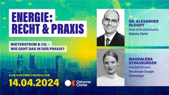 Recht & Praxis: Mieterstrom & Co. – wie geht das in der Praxis?