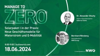 Solarpaket I in der Praxis: neue Geschäftsmodelle für Mieterstrom und E-Mobilität