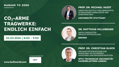CO₂-arme Tragwerke - Endlich einfach