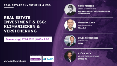 Real Estate Investment & ESG: Klimarisiken & Versicherung