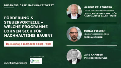 Förderung & Steuervorteile – Welche Programme lohnen sich für nachhaltiges Bauen?