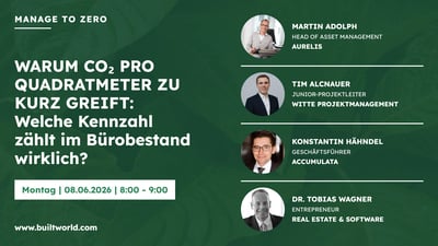 Warum CO₂ pro Quadratmeter zu kurz greift - und welche Kennzahl im Bürobestand wirklich zählt