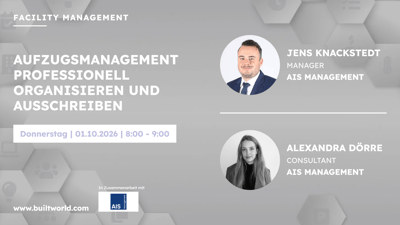 Aufzugsmanagement professionell organisieren und ausschreiben