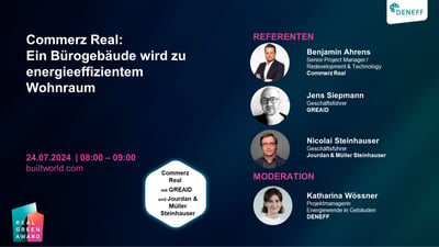 Commerz Real: Ein Bürogebäude wird zu energieeffizientem Wohnraum