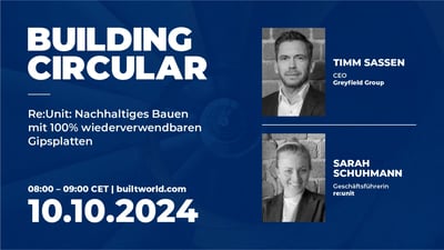 Re:Unit: Nachhaltiges Bauen mit 100% wiederverwendbaren Gipsplatten
