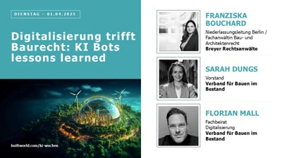 Digitalisierung trifft Baurecht: KI Bots lessons learned