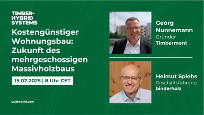 Kostengünstiger Wohnungsbau: Zukunft des mehrgeschossigen Massivholzbaus