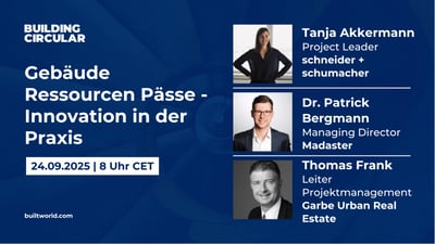 Gebäude Ressourcen Pässe  - Innovation in der Praxis