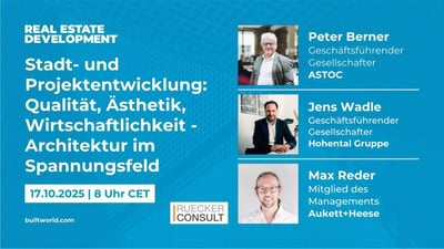 Stadt- und Projektentwicklung: Qualität, Ästhetik, Wirtschaftlichkeit - Architektur im Spannungsfeld
