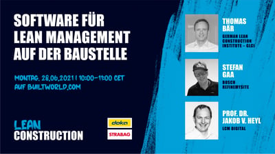 Software für Lean Management auf der Baustelle - Teil 1