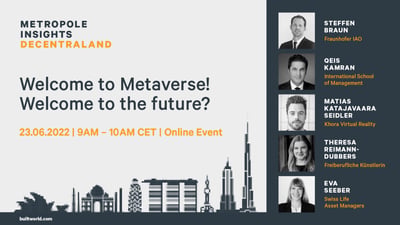 Metropole Insights Decentraland: Welcome to Metaverse! Welcome to the future?