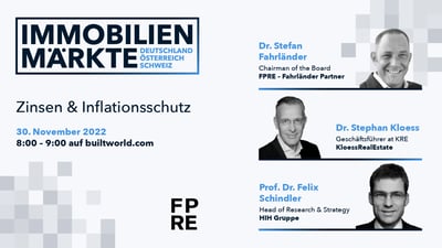 Immobilienmärkte DACH: Zinsen & Inflationsschutz