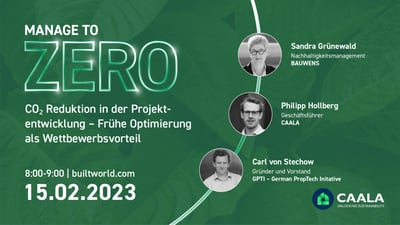 CO₂ Reduktion in der Projektentwicklung – Frühe Optimierung als Wettbewerbsvorteil