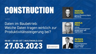Daten im Baubetrieb: Welche Daten tragen wirklich zur Produktivitätssteigerung bei?
