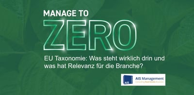 EU-Taxonomie: Was steht wirklich drin und was hat Relevanz für die Branche?