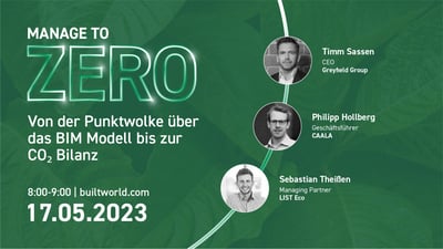 Von der Punktwolke über das BIM Modell bis zur CO₂ Bilanz im Bestand
