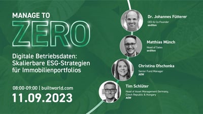 Digitale Betriebsdaten:  Skalierbare ESG-Strategien für Immobilienportfolios
