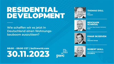 Wie schaffen wir es jetzt in Deutschland einen Wohnungsbauboom auszulösen?