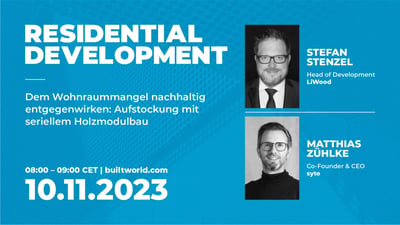 Dem Wohnraummangel nachhaltig entgegenwirken: Aufstockung mit seriellem  Holzmodulbau