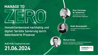 Immobilienbestand nachhaltig und digital: Serielle Sanierung durch datenbasierte Prozesse
