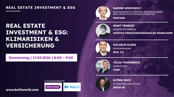 Real Estate Investment & ESG: Klimarisiken & Versicherung