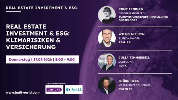 Real Estate Investment & ESG: Klimarisiken & Versicherung
