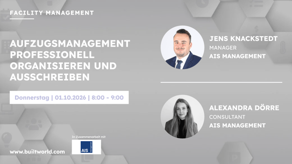 Aufzugsmanagement professionell organisieren und ausschreiben